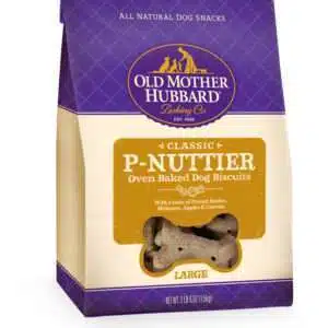 Old Mother Hubbard Crunchy Classic Natural P-Nuttier Large Biscuits Dog Treats - Large: 3.3 lb Bag