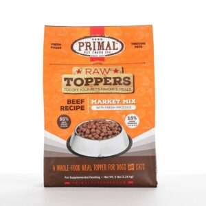 Primal Frozen Beef Market Mix Topper Dog Food | 5 lb