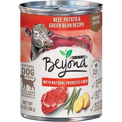 Purina Beyond Ground Entree Beef, Potato and Green Bean Canned Dog Food 13-oz, case of 12