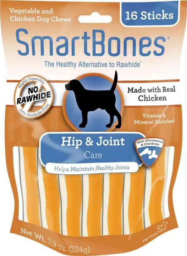 SmartBones Hip & Joint Care Chicken Chews Dog Treats - 16 pack