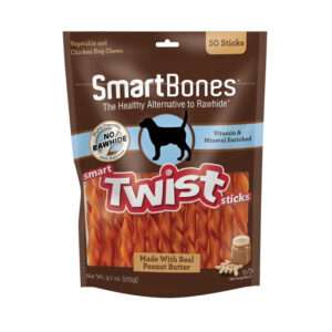 SmartBones Twists Peanut Butter Dog Treat - 9.7 oz