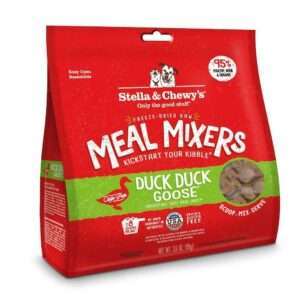 Stella & Chewy's Freeze Dried Raw Duck Duck Goose Meal Mixers Grain Free Dog Food Topper - 18 oz