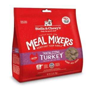Stella & Chewy's Freeze Dried Raw Tantalizing Turkey Meal Mixers Grain Free Dog Food Topper - 8 oz