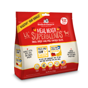 Stella & Chewy's Meal Mixer Lil' SuperBlends Small Breed Grain Free Chicken Recipe Freeze Dried Raw Dog Food Topper - 8 oz