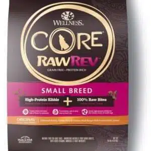 Wellness CORE RawRev Natural Small Breed Grain Free Original Turkey & Chicken with Freeze Dried Turkey Dry Dog Food - 4 lb Bag