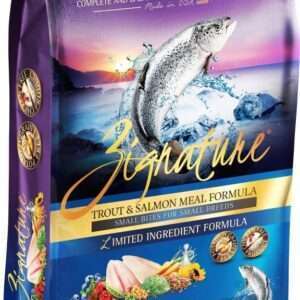 Zignature Small Bites Grain Free Trout & Salmon Formula Dry Dog Food - 12.5 lb Bag