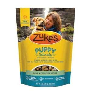 Zukes Puppy Naturals Grain Free Lamb and Chickpea Dog Treats 5-oz