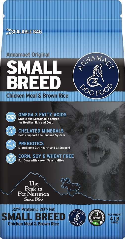 Annamaet Original Small Breed 32% Chicken & Brown Rice Recipe Dry Dog Food - 12 lb Bag