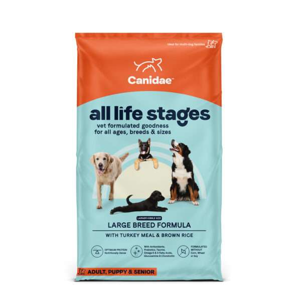 Canidae All Life Stages Large Breed Turkey Meal & Brown Rice Formula Dry Dog Food - 44 lb Bag