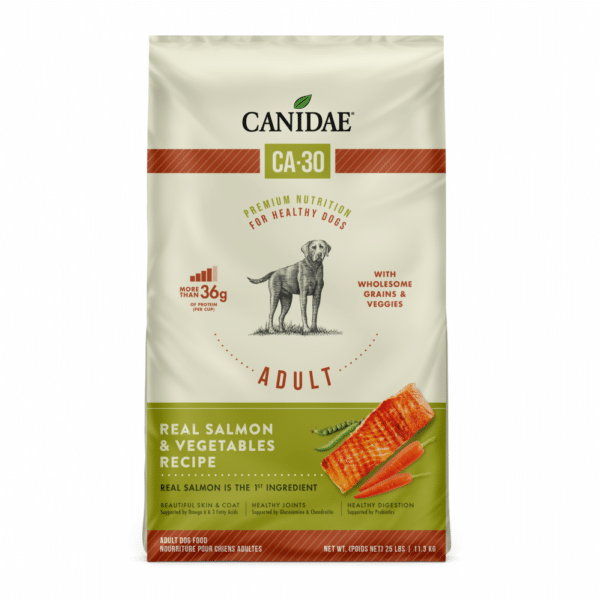 Canidae CA-30 Real Salmon, Peas & Carrots Recipe Dry Dog Food - 25 lb Bag