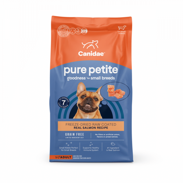 Canidae PURE Petite Small Breed Salmon Recipe Raw Coated Dry Dog Food - 4 lb Bag