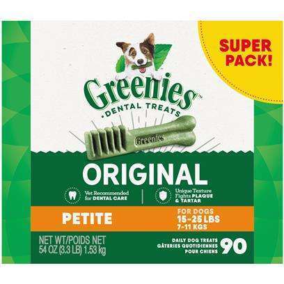 Greenies Original Petite Natural Dental Care Dog Treats 54oz (90 Treats)
