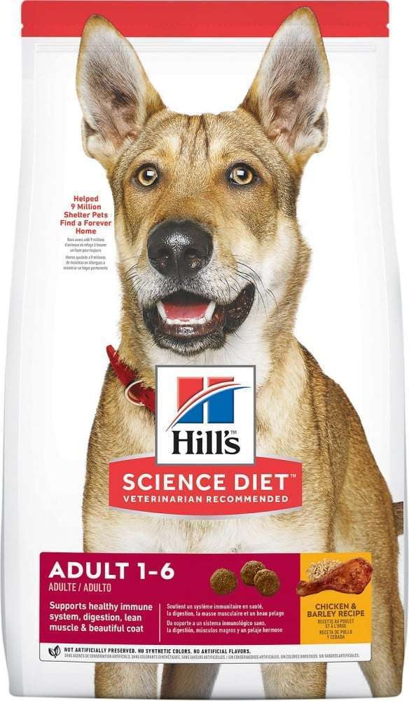 Hill's Science Diet Adult Chicken & Barley Recipe Dry Dog Food - 15 lb Bag