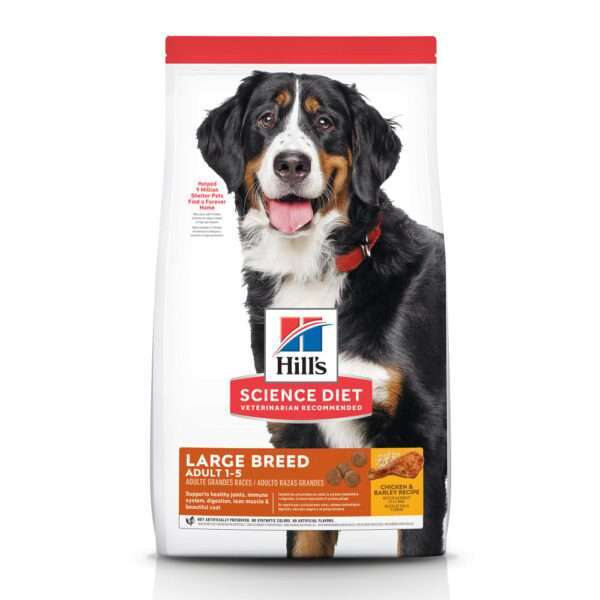 Hill's Science Diet Adult Large Breed Chicken & Barley Recipe Dry Dog Food - 15 lb Bag