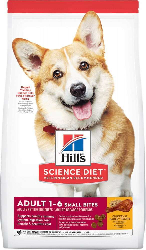 Hill's Science Diet Adult Small Bites Chicken & Barley Recipe Dry Dog Food - 15 lb Bag