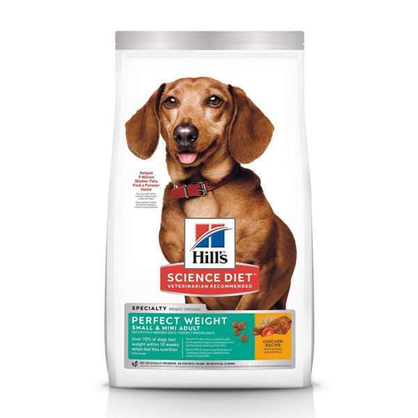Hill's Science Diet Perfect Weight Adult Small & Mini Breed Chicken Recipe Dry Dog Food - 15 lb Bag