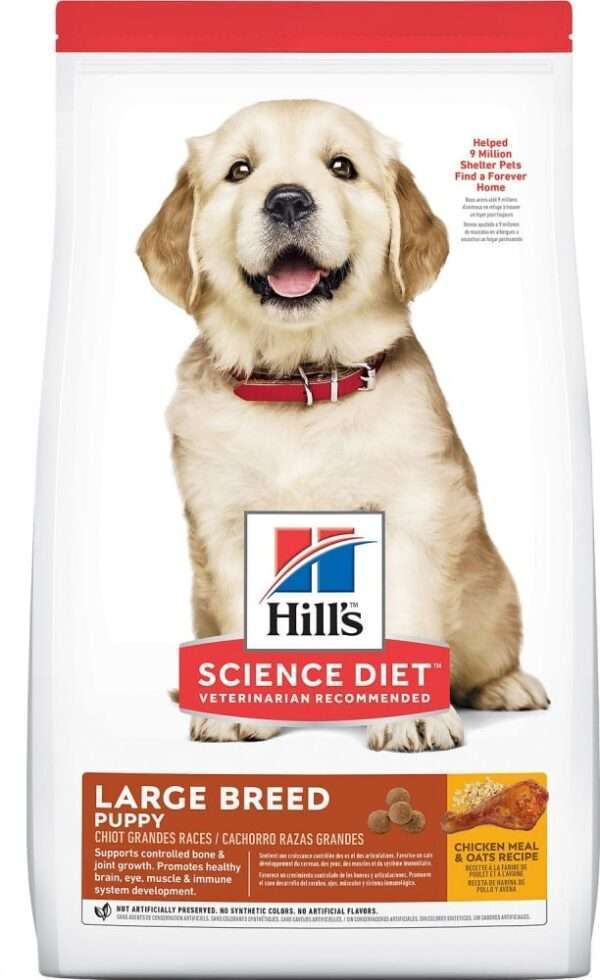 Hill's Science Diet Puppy Large Breed Chicken Meal & Oats Recipe Dry Dog Food - 15.5 lb Bag