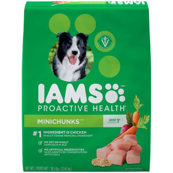 Iams ProActive Health Adult MiniChunks Dry Dog Food - 60 lb Bag (2 x 30 lb Bag)