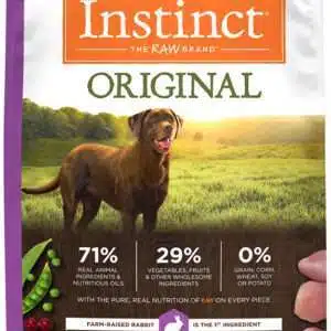 Instinct Original Grain Free Recipe with Real Rabbit Natural Dry Dog Food - 20 lb Bag