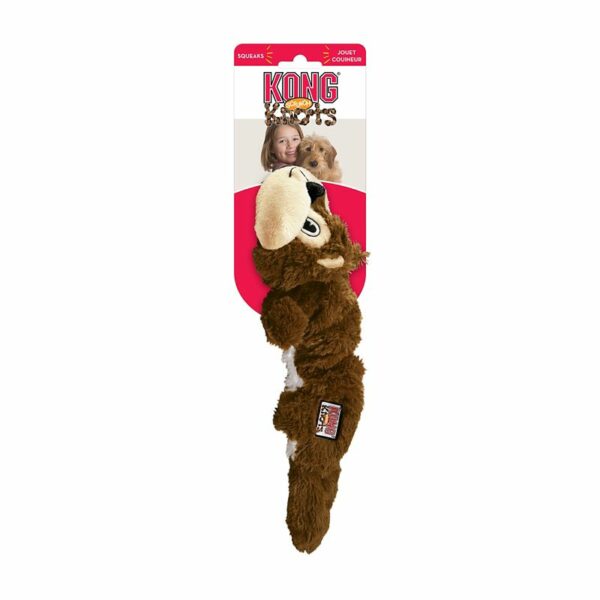 KONG Scrunch Knots Dog Toy MD/LG Squirrel