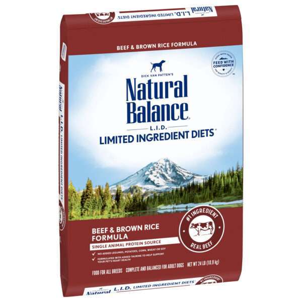 Natural Balance L.I.D. Limited Ingredient Diets Beef & Brown Rice Formula Dry Dog Food - 4 lb Bag
