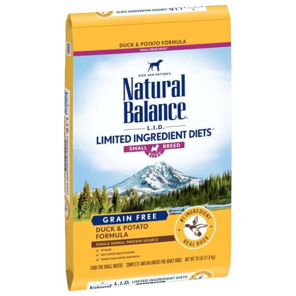 Natural Balance L.I.D. Limited Ingredient Diets Potato & Duck Small Breed Bites Dry Dog Food - 12 lb Bag