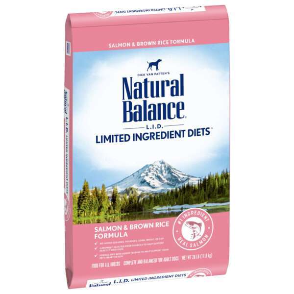 Natural Balance L.I.D. Limited Ingredient Diets Salmon & Brown Rice Formula Dry Dog Food - 12 lb Bag