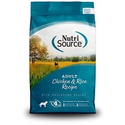 NutriSource Adult Chicken and Rice Dry Dog Food 30-lb