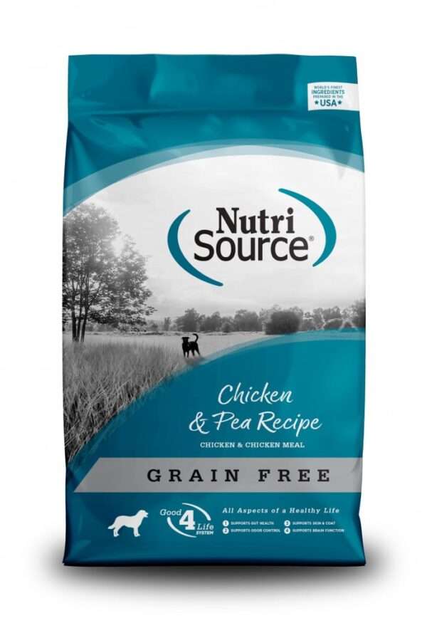 NutriSource Grain Free Chicken & Pea Dry Dog Food - 15 lb Bag