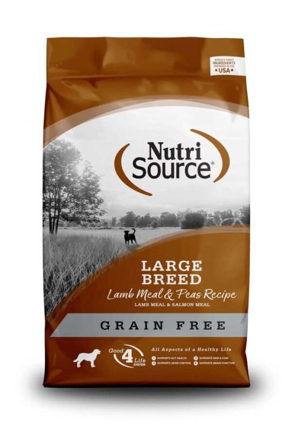NutriSource Grain Free Large Breed Lamb Dry Dog Food - 60 lb Bag (2 x 30 lb Bag)