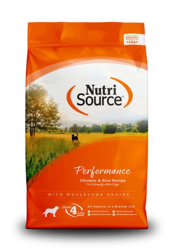 NutriSource Performance Chicken & Rice Dry Dog Food - 40 lb Bag