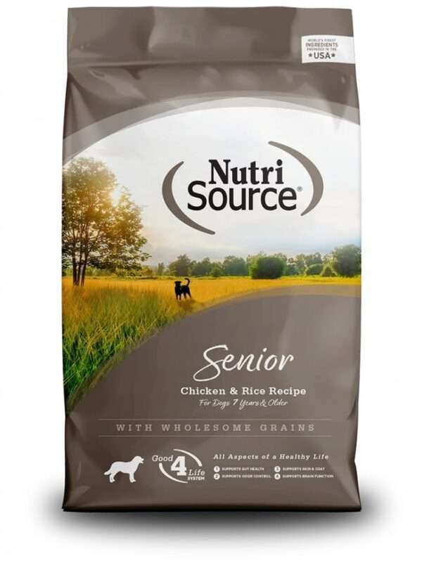 NutriSource Senior Chicken & Rice Dry Dog Food - 30 lb Bag