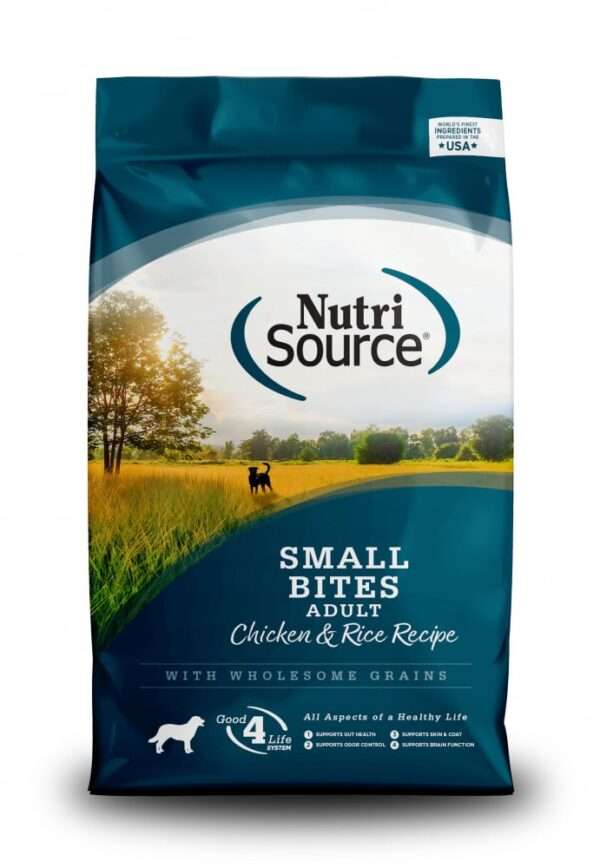 NutriSource Small Bites Chicken & Rice Recipe Dry Dog Food - 5 lb Bag