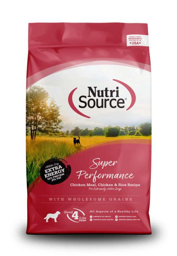 NutriSource Super Performance Chicken & Rice Dry Dog Food - 40 lb Bag