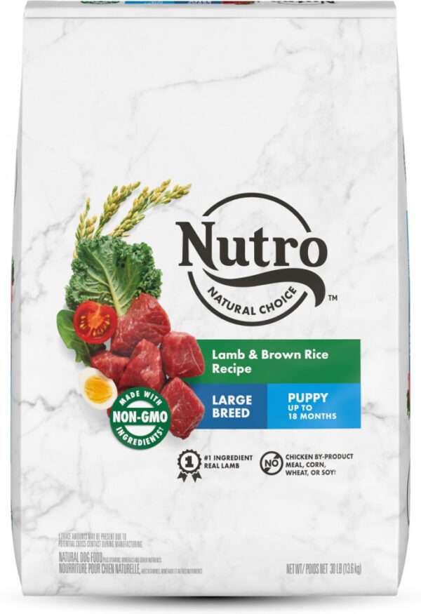 Nutro Wholesome Essentials Large Breed Puppy Pasture-Fed Lamb & Rice Dry Dog Food - 30 lb Bag