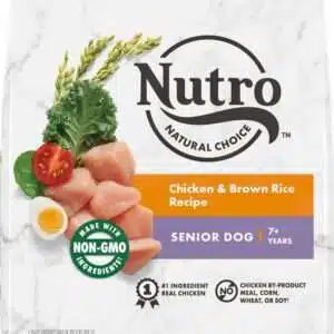 Nutro Wholesome Essentials Senior Chicken, Whole Brown Rice & Sweet Potato Formula Dry Dog Food - 30 lb Bag