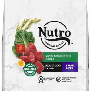 Nutro Wholesome Essentials Small Bites Adult Pasture-Fed Lamb & Rice Dry Dog Food - 60 lb Bag (2 x 30 lb Bag)