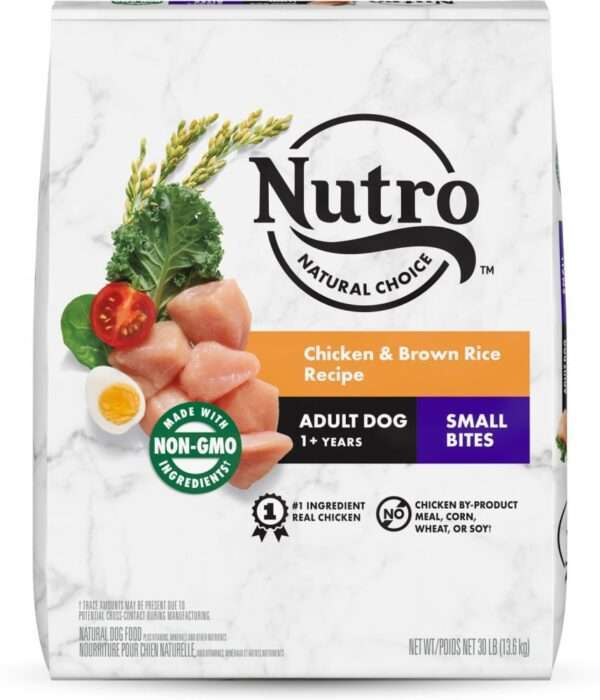 Nutro Wholesome Essentials Small Bites Chicken, Whole Brown Rice & Sweet Potato Dry Dog Food - 30 lb Bag