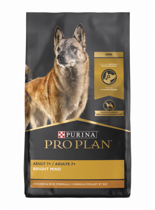 Purina Pro Plan Bright Mind Adult 7plus Chicken & Rice Formula Dry Dog Food - 16 lb Bag