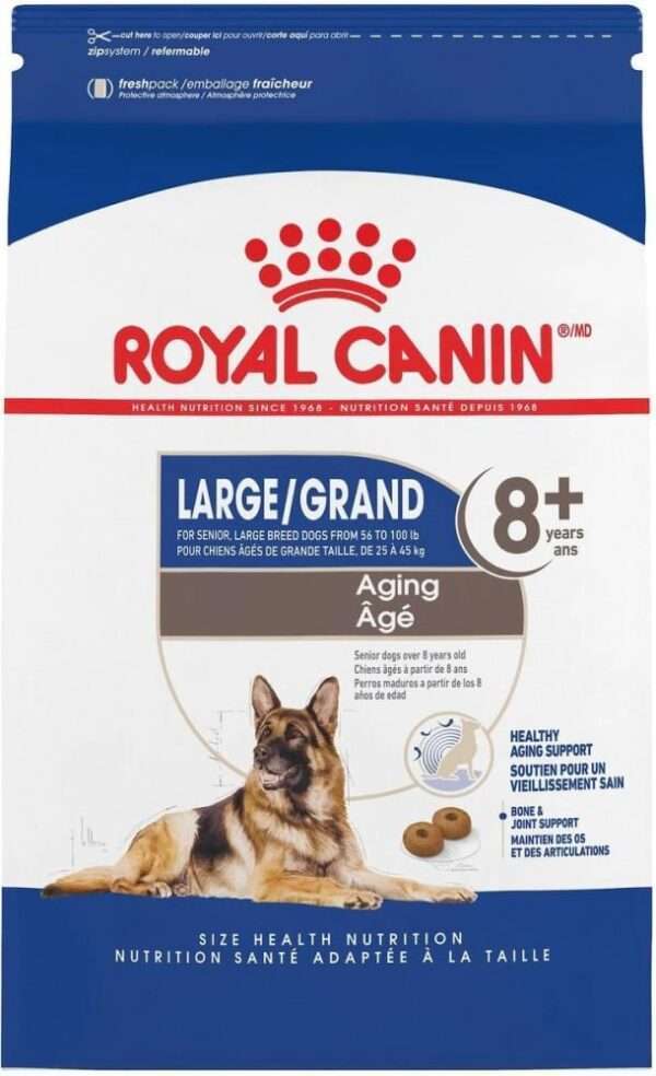 Royal Canin Size Health Nutrition Large Breed Aging 8+ Dry Dog Food - 30 lb Bag