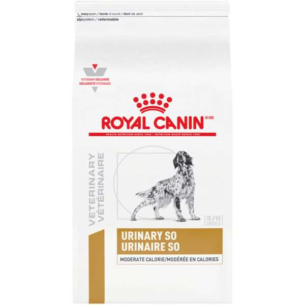 Royal Canin Veterinary Diet Urinary SO Moderate Calorie Dry Dog Food - 7.7 lb Bag