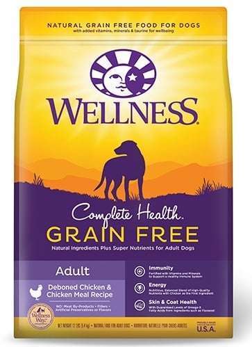 Wellness Complete Health Natural Adult Grain Free Deboned Chicken & Chicken Meal Recipe Dry Dog Food - 24 lb Bag
