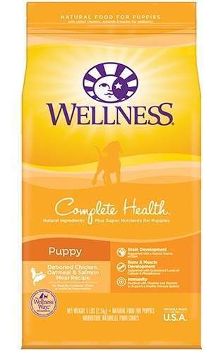 Wellness Complete Health Natural Puppy Chicken, Oatmeal & Salmon Dry Dog Food - 30 lb Bag