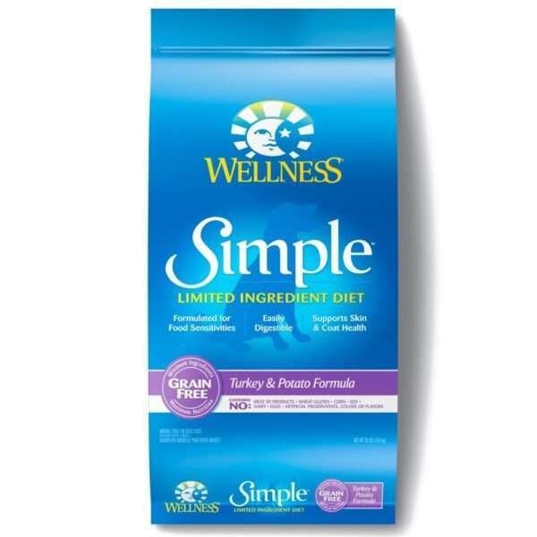 Wellness Simple Grain Free Natural Limited Ingredient Diet Diet Turkey & Potato Recipe Dry Dog Food - 26 lb Bag