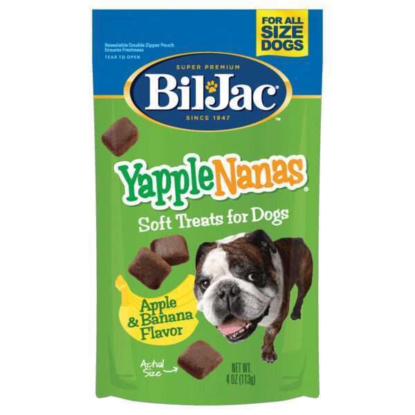 Bil Jac Yapplenanas Apple & Banana Flavor Dog Treat | 4 oz