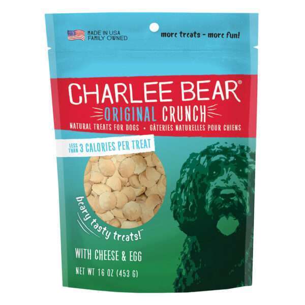 Charlee Bear Original Crunch With Cheese & Egg Dog Treat | 16 oz