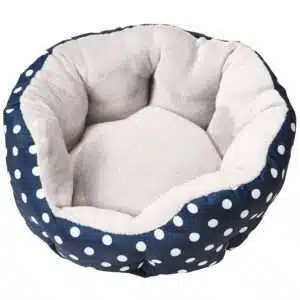 Cosmo Furbabies Polka Dot Dog Bed Blue Dog Bed | 16 IN