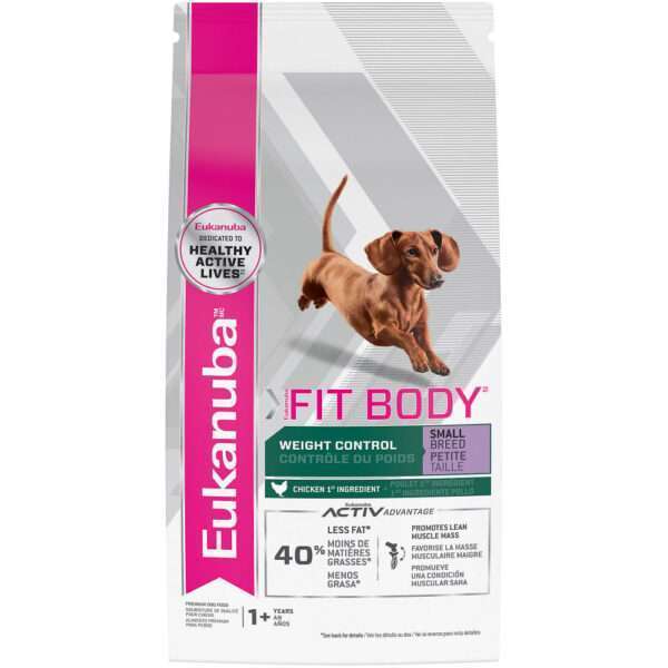 Eukanuba Fit Body Weight Control Small Breed Dry Dog Food - 15 lb Bag