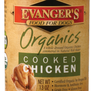 Evangers 100% Organic Cooked Chicken Canned Dog Food - 13 oz, case of 12