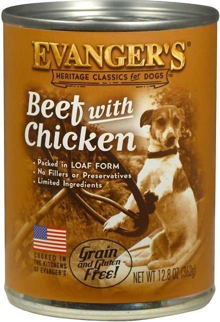 Evangers Beef with Chicken Canned Dog Food - 13 oz, case of 12